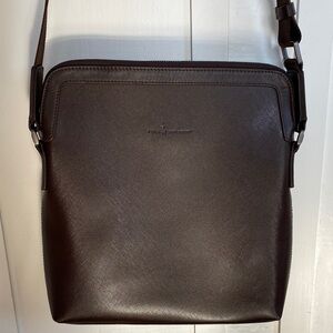 VTG $1476 NWT Santa Barbara Polo & Racquet Club Leather Messenger Bag